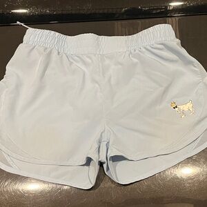 GOAT size small short girls lacrosse Light Blue Women’s Athletic Shorts
